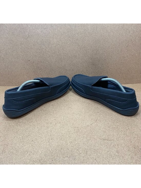 MySlippers Mens 12 Black Leather Slip-On Loafers Outsoles Indoor Outdoor Shoes main image 5